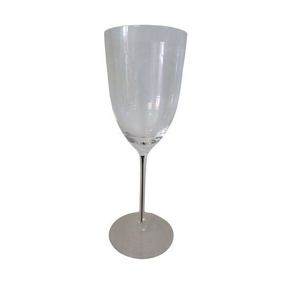 Black Core Stem Thin Crystal Wine Glass Multi Purpose GUC Unmarked - Picture 5 of 12